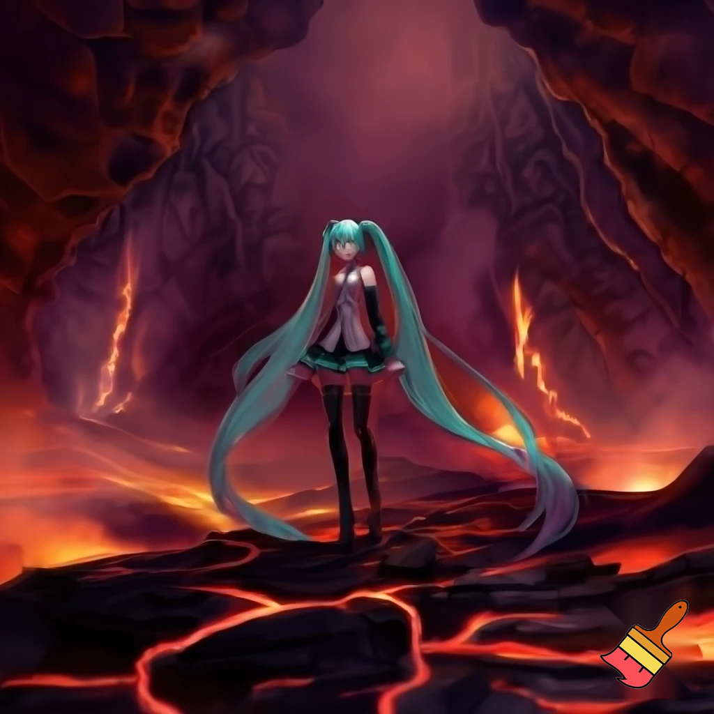 Miku in the Nether