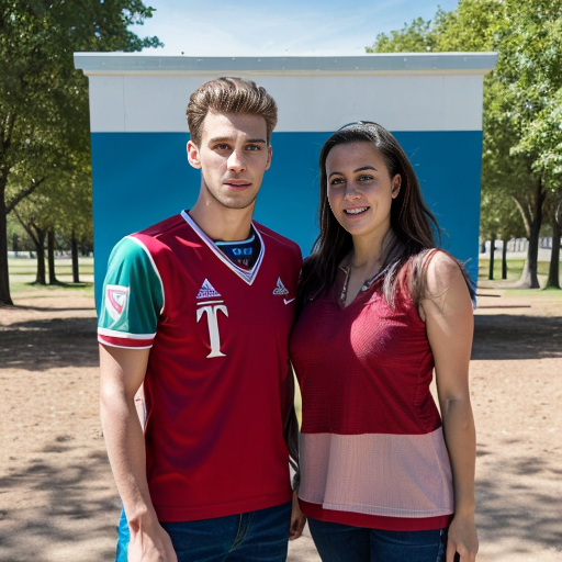goretzka and Vanessa at the park