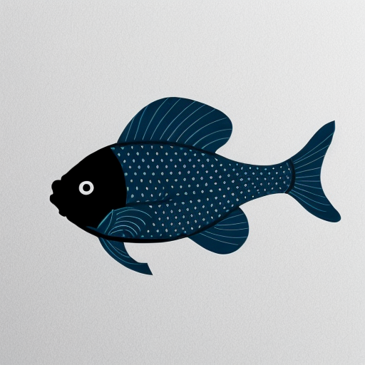 Make me a simple 2-d logo of a coy fish for my buisness