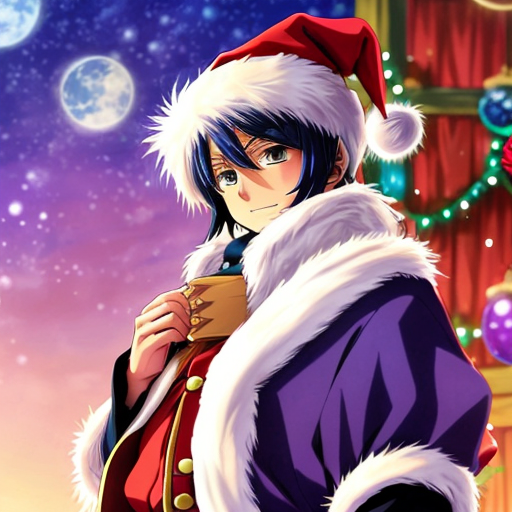 Santa closest wizard hat velvet and fabric