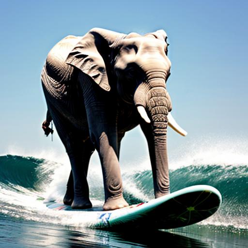 strawberry elephant surfing
