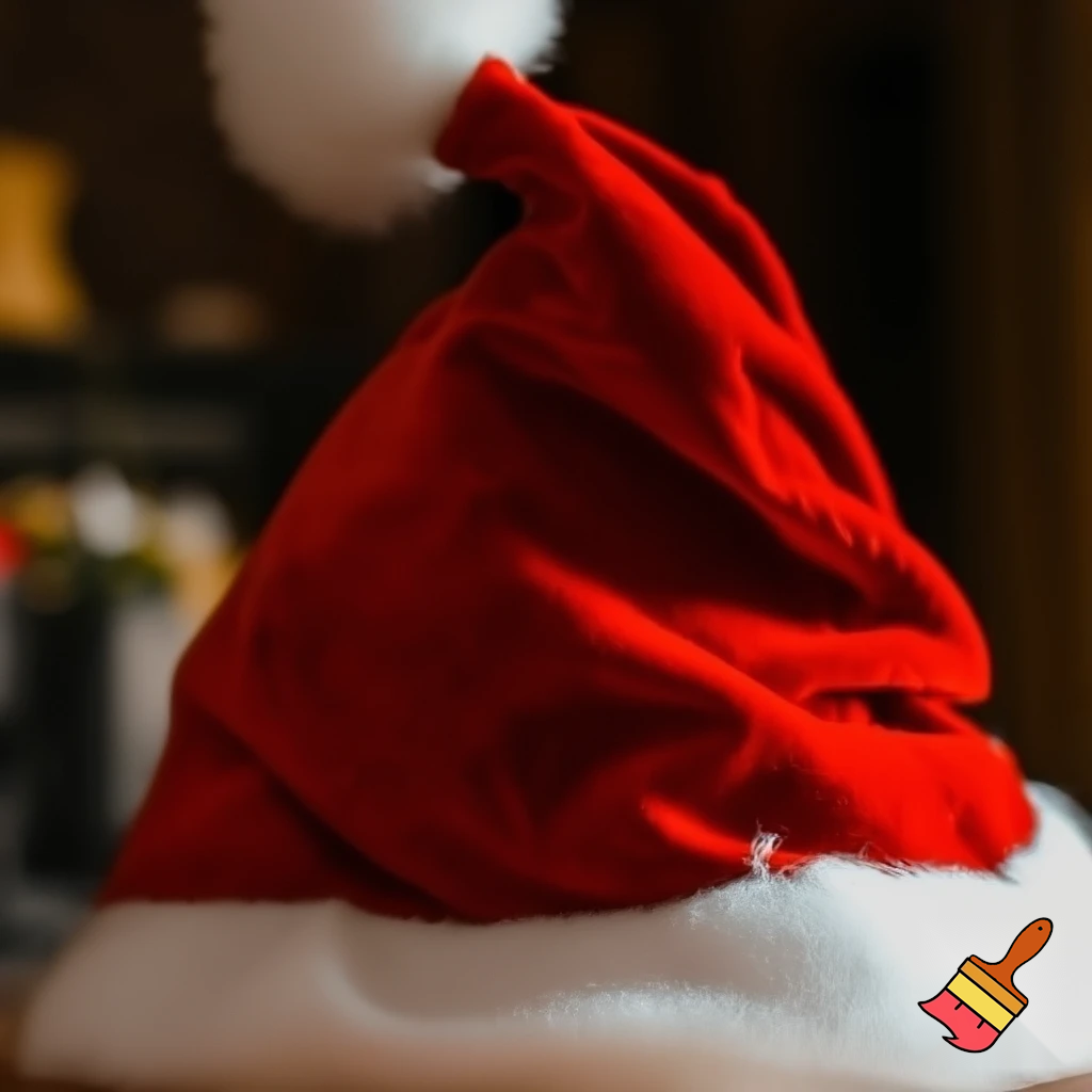 Christmas hat, Santa Claus hat velvet hat offensive hat