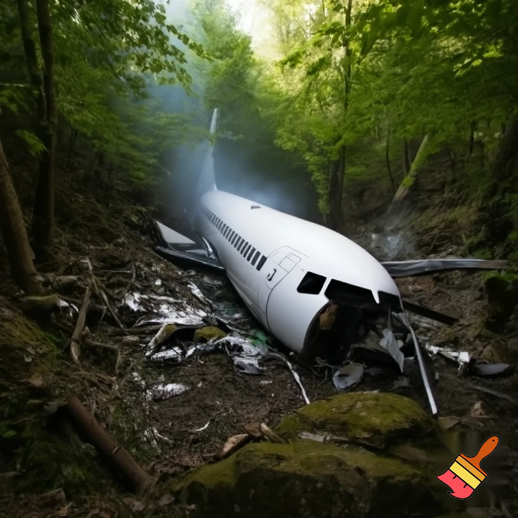 737 crash in forest