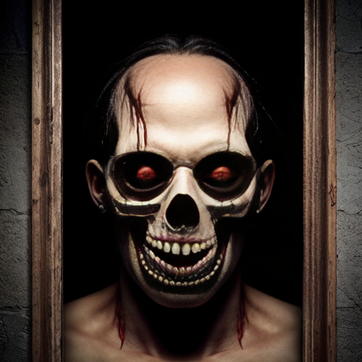 A terrifying poster for a horror film