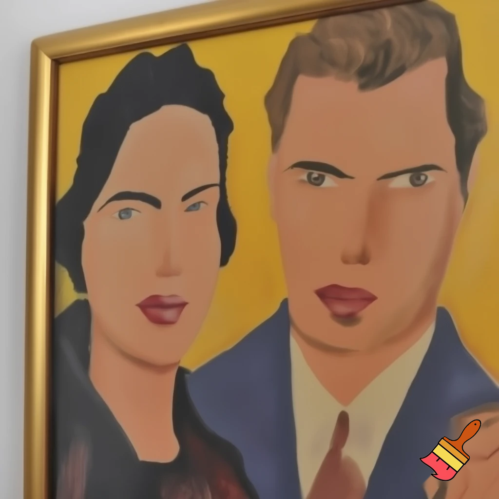 postmodern paris painting couple