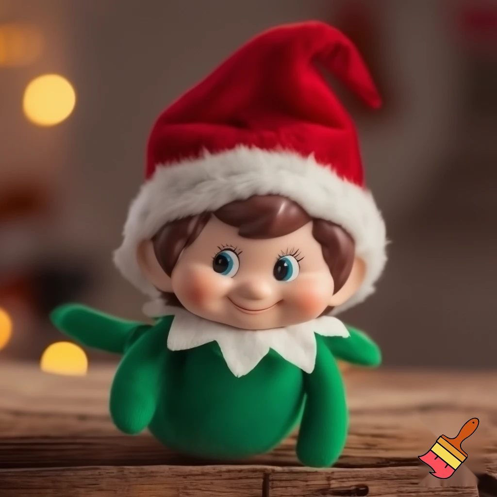 Elf on the shelf Santa Claus hat velvet