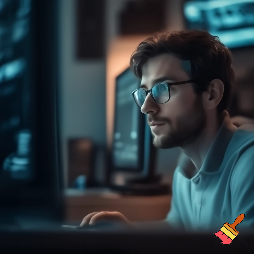 A SOFTWARE ENGINEER WORKING  FROM HOME" view, f/1.8, 135mm, Nikon, UHD, retina, masterpiece, ccurate, anatomically correct, textured skin, super detail, high details, high quality, best quality, highres, 1080P, HD, 4K, 8k