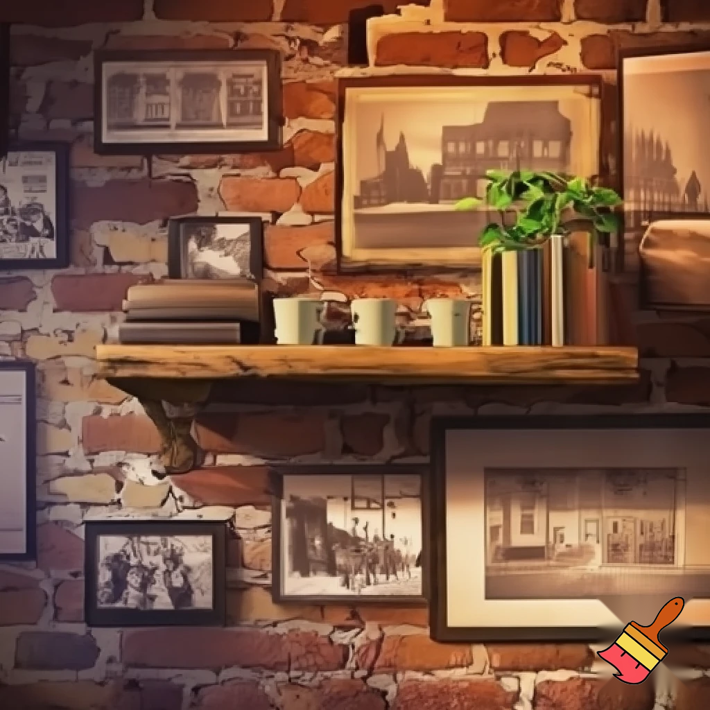 can you generate the wall of a english cafe