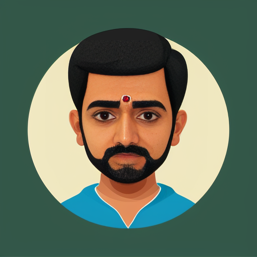 Make a indian man 2d vector style 
