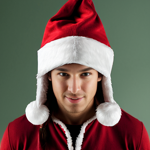 Christmas wizard hat red Santa Claus hat