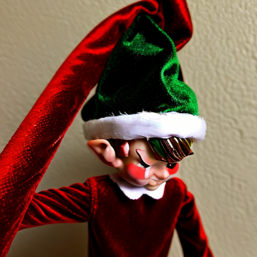 Christmas hat velvet elf on the shelf hat velvet