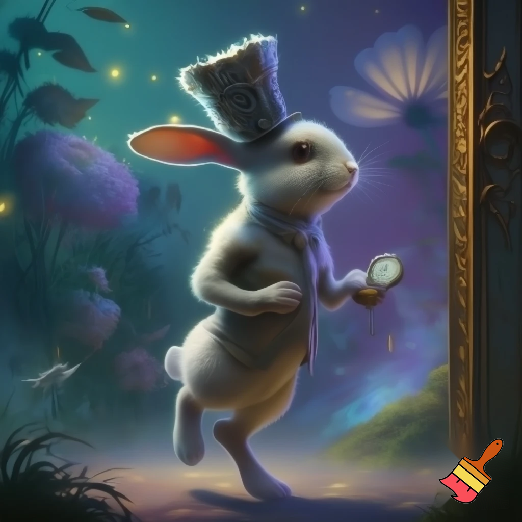  Alice in Wonderland the white rabbit with the top hat costume