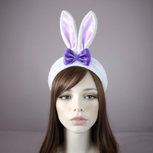 Easter top hat with headband, Easter bunny ears, purple and white velvet and fabric purple and white gold, gold and silver special delicate hat special delicate