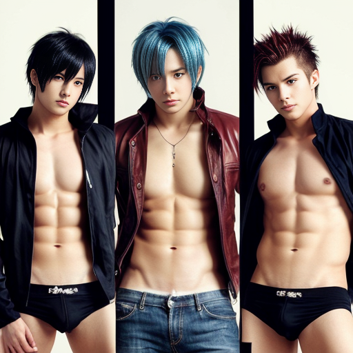 Animestyle 5  sexy beautiful hot guys
