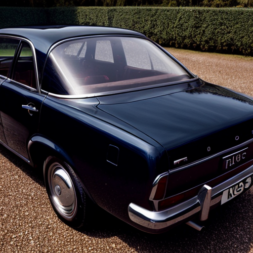 dark navy ford taunus with dark brown vinyl roof
