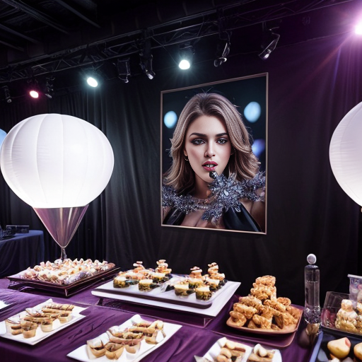 create visually pleasing atmosphere for the party event of the business 'Euphoria Party Organizers'
