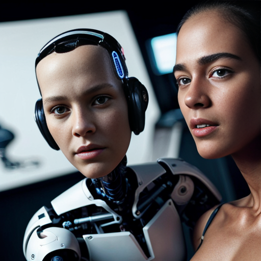 5 robots friends together
