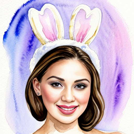  Purple and white Easter bunny headband top hat headband with gold