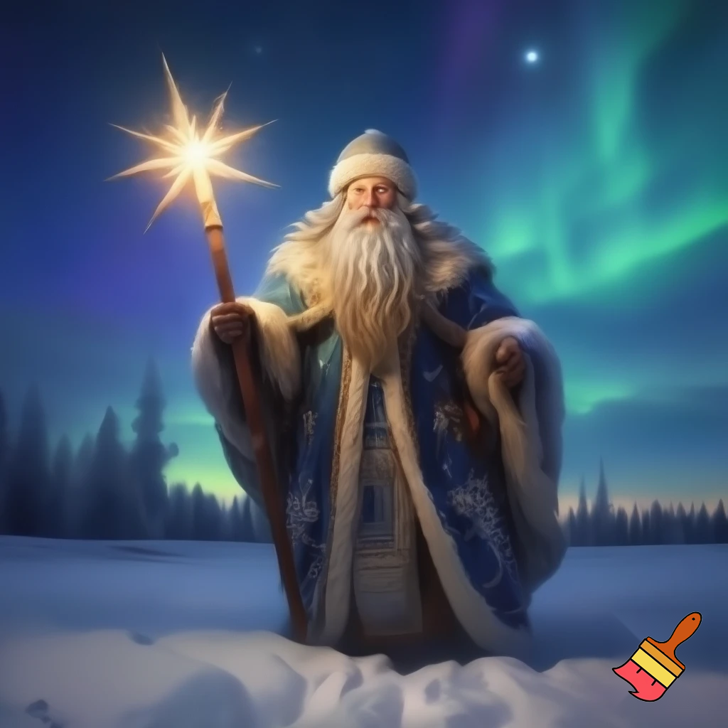The Russia, Santa Santa Claus, the real Santa Claus walking stick star