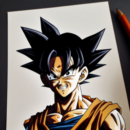 Goku shading photo
