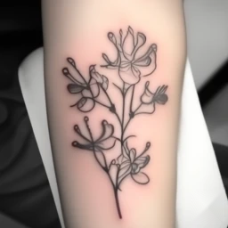 june birth flower tattoo