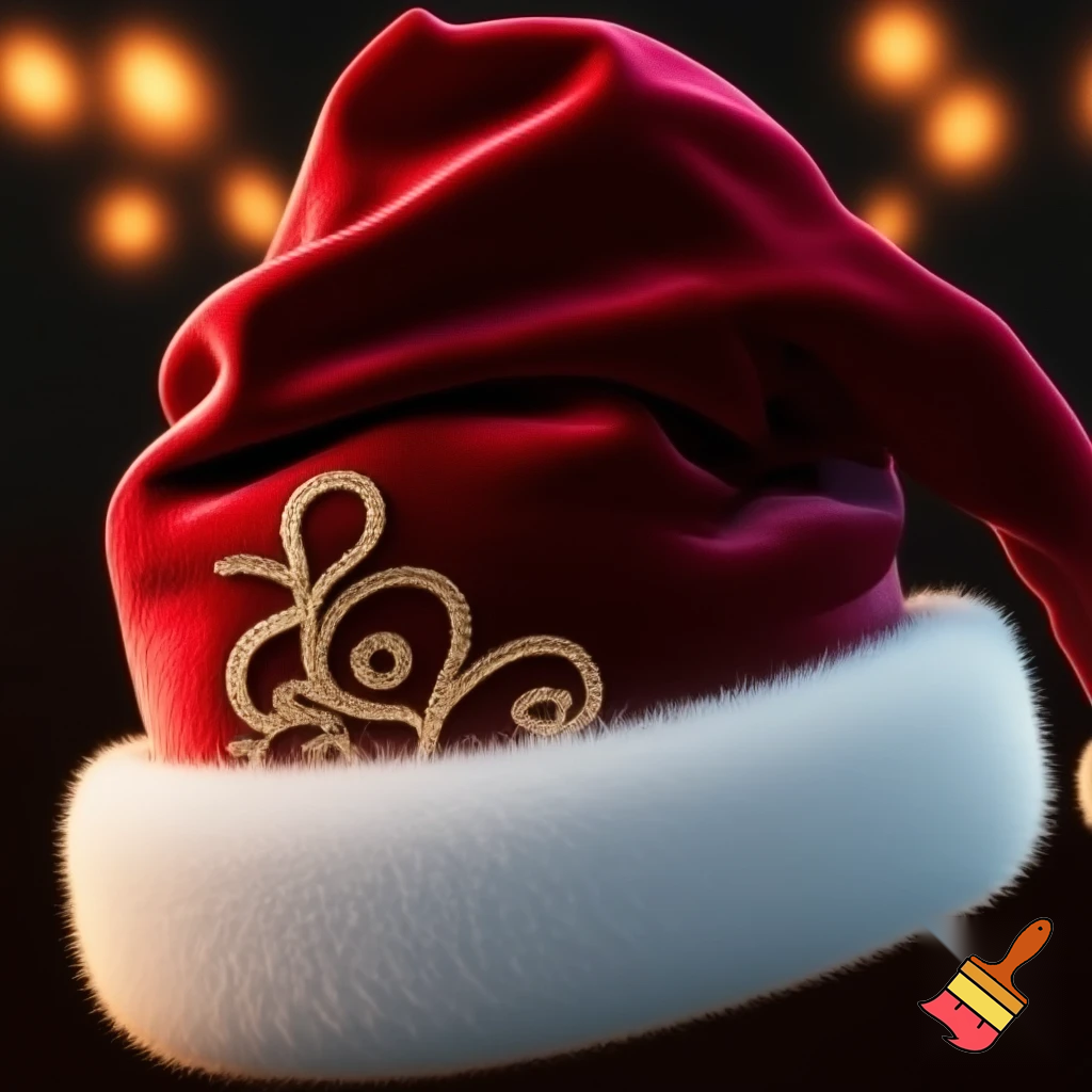Christmas Santa Claus velvet hat delicate special delicate hat