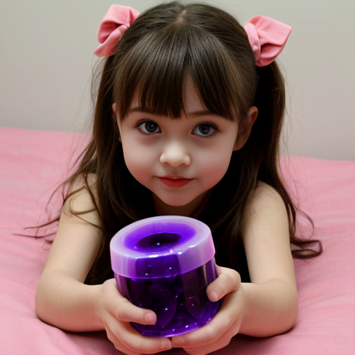 jelly perple  little girl