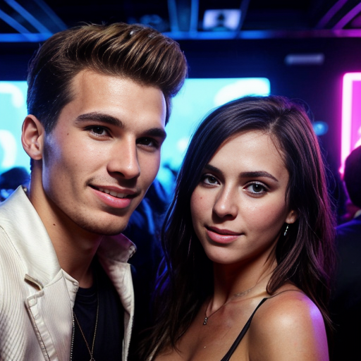 Goretzka and Vanessa at the nightclub 