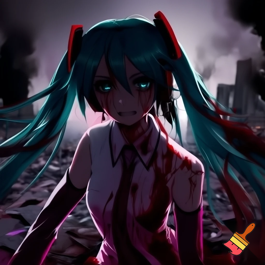 Hatsune miku bloody