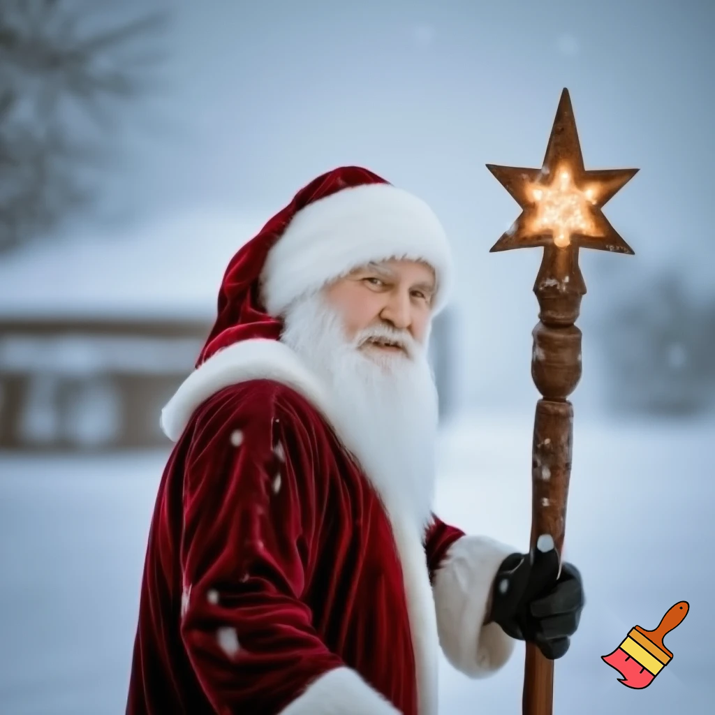 The Russia, Santa Santa Claus, the real Santa Claus walking stick star