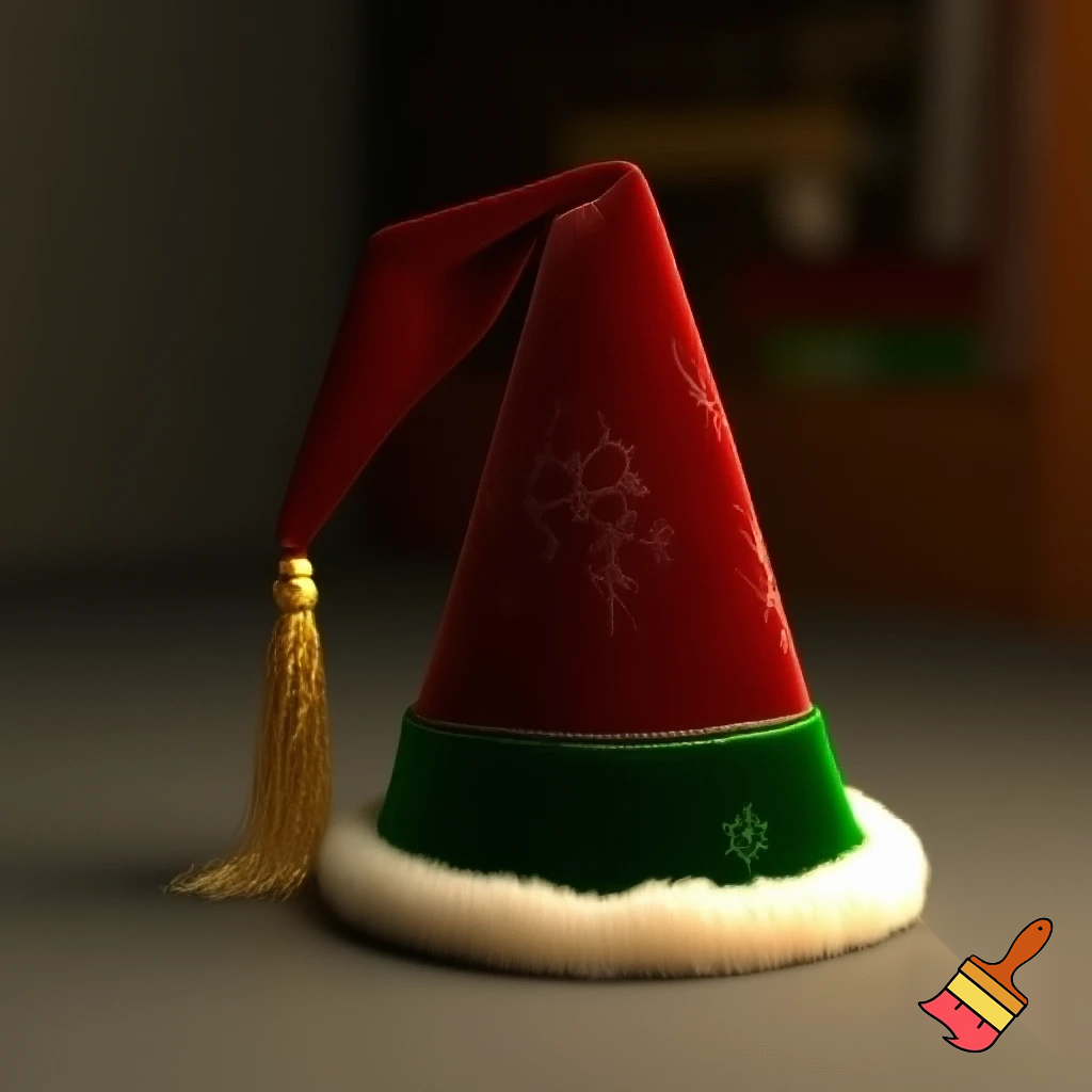 Christmas wizard hat Bendy hat