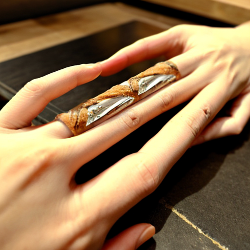 a ring with a large rectangular baguette-cut stone