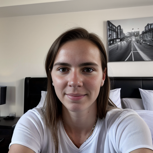 Goretzka and Vanessa at the bedroom 