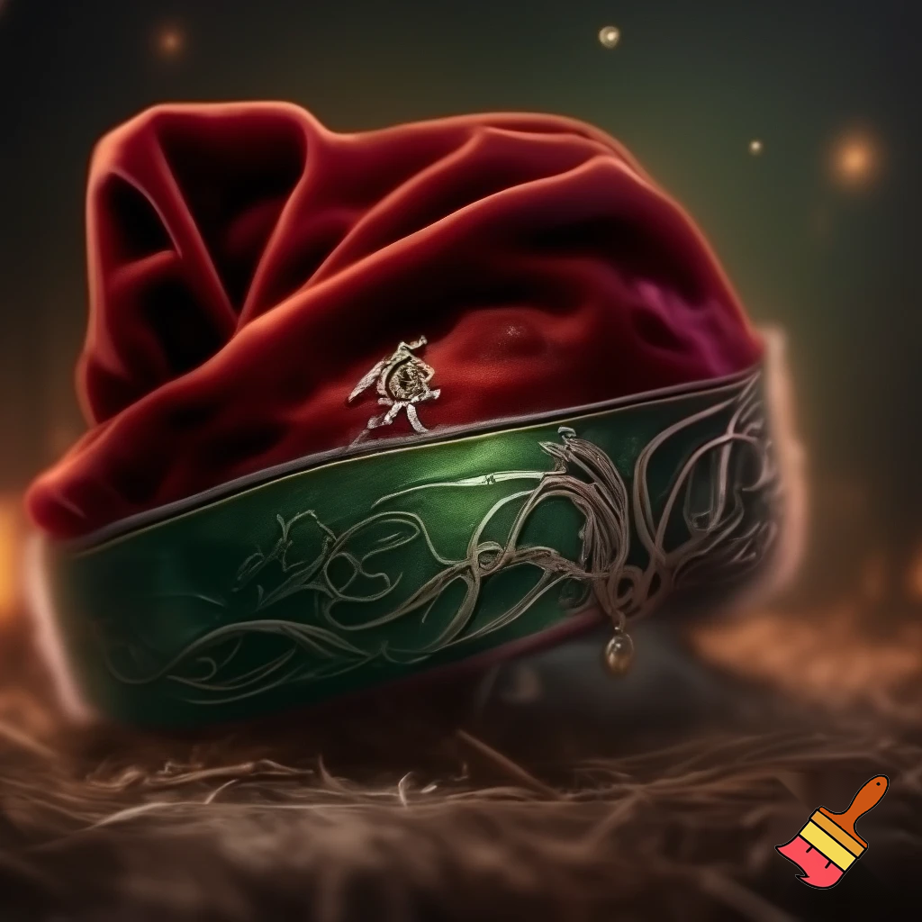 Elf Santa Claus hat velvet