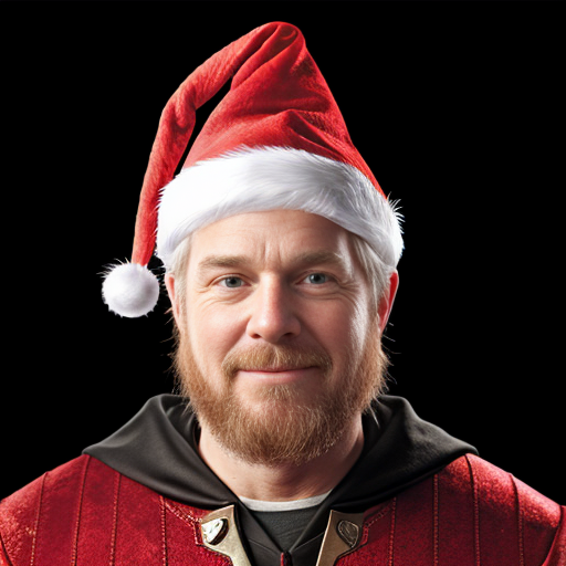 A wizard Christmas hat