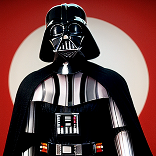 Darth Vader In a Christmas outfit
