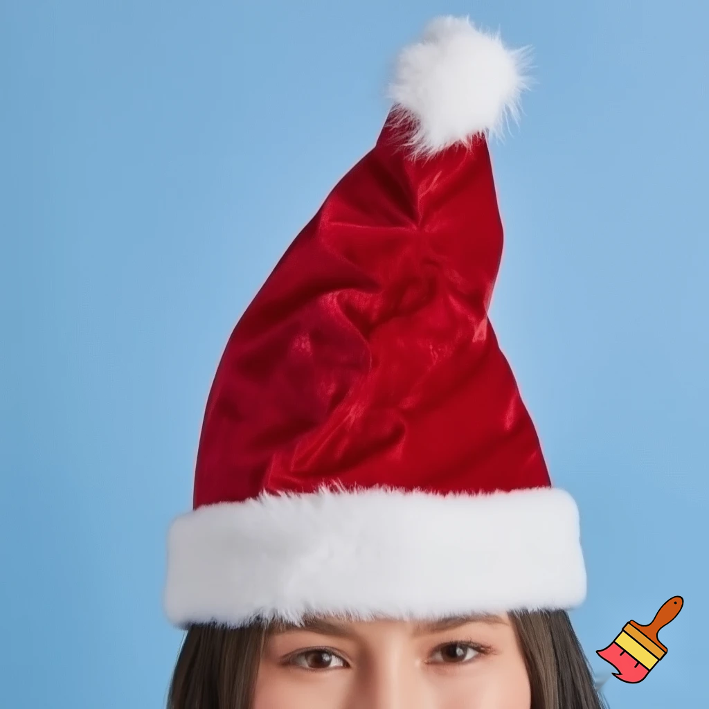 Christmas wizard hat velvet and fabric Santa Claus hat