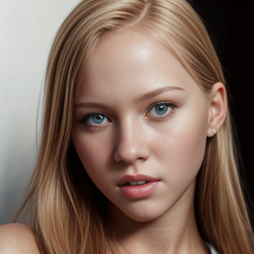 cute girl, realistic