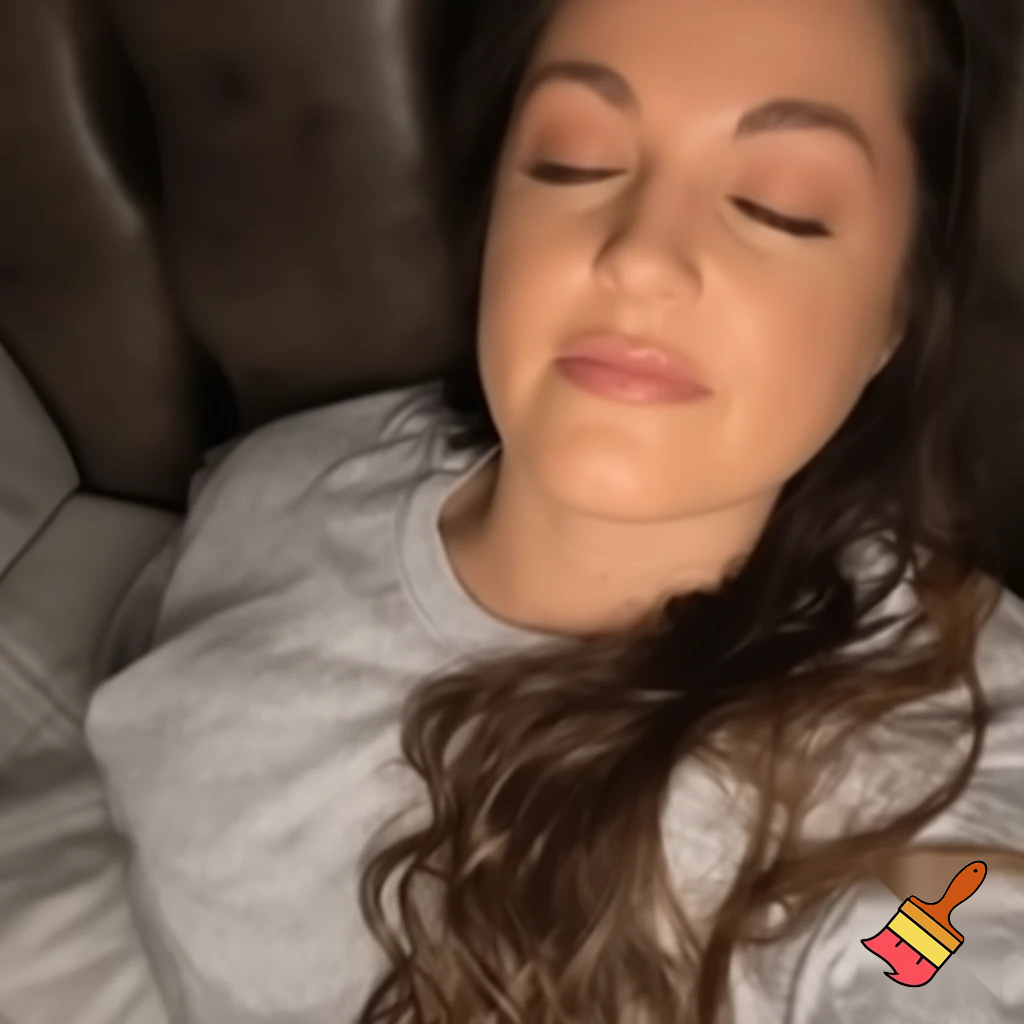 Just dance coach sleeps on the bed