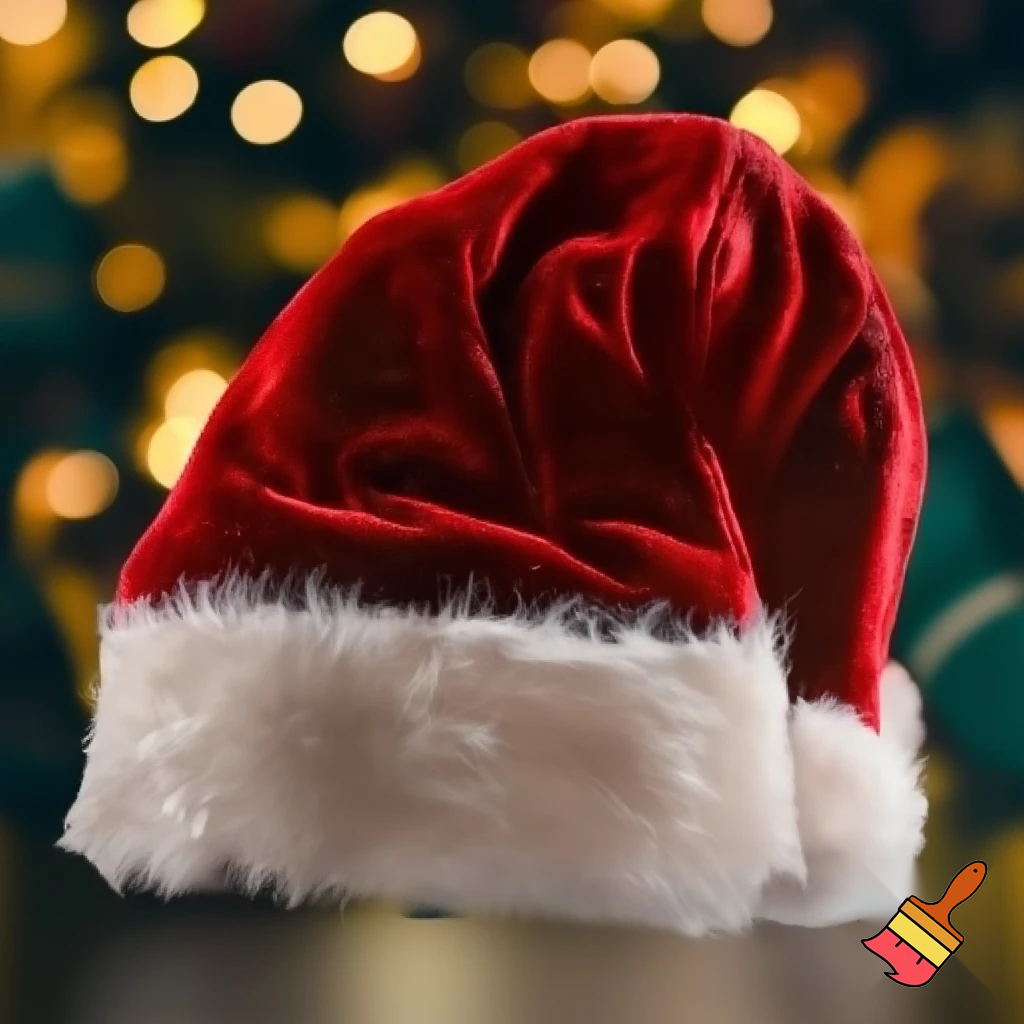 Christmas hat, Santa Claus hat velvet hat offensive hat