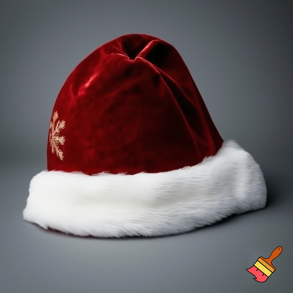 Christmas Santa Claus velvet hat delicate special delicate hat