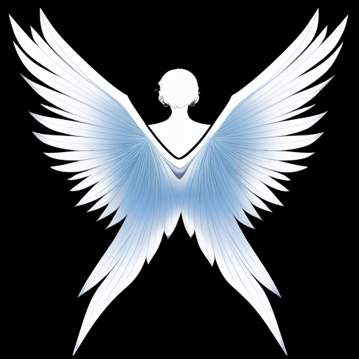 generame una imagen de unas alas bancas con un fondo transparente
