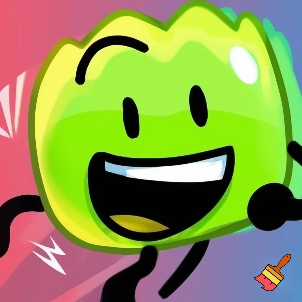 BFDI energetic and playful expression