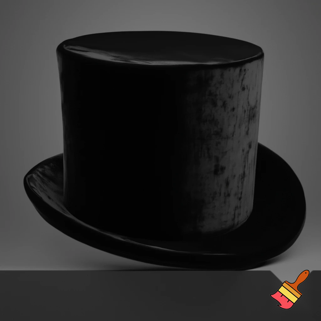 Melbourne Cup top hat velvet
A dark black top hat
