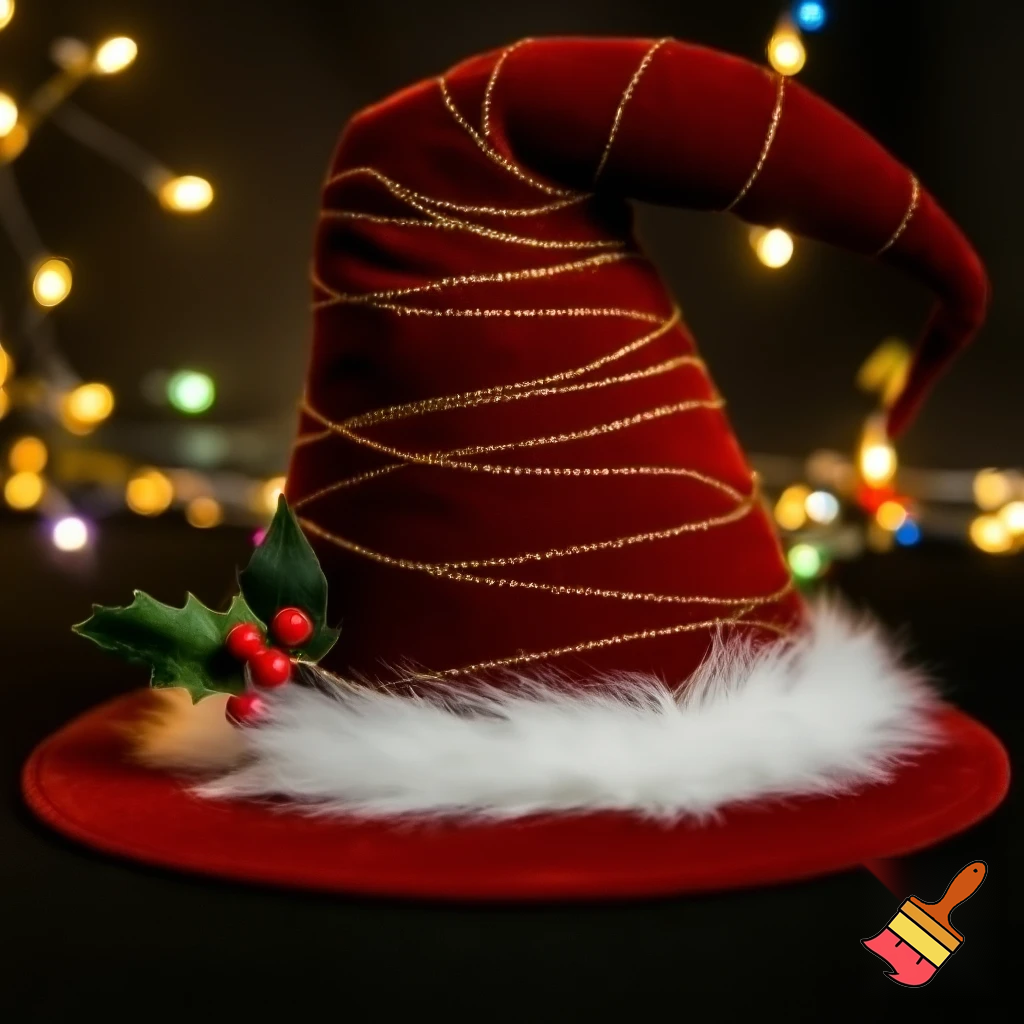 Christmas wizard hat Bendy hat