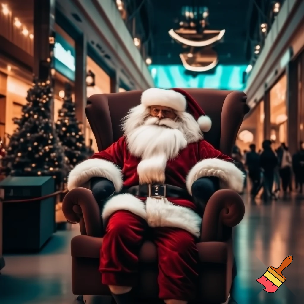 Chair Santa Claus chair shopping Centre