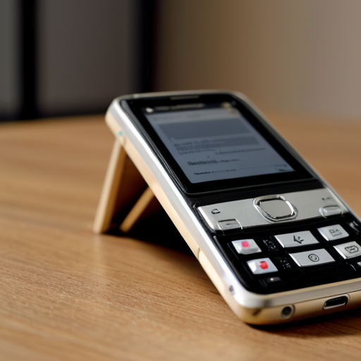 old mobile phone on a table