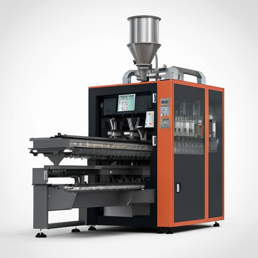 Create a realistic high-quality industrial advertisement image of a modern automatic packaging machine in a clean factory environment, cinematic lighting, ultra sharp focus, professional product photography style, minimal background, elegant composition, bold headline area at top.

Add small clean text at bottom:
Sumitech Engineers
www.sumitechpacksolution.com
Ph: 9687632250
Plot No - 23, Survey No - 2228/23, Param Industrial Hub, Opp. Evershine Industrial Estate, Dharampur Road, Karvad, Vapi, Gujarat - 396193

Instagram post format, 1:1 ratio, ultra realistic, commercial ad style.
