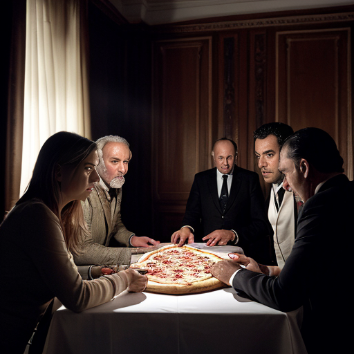 •  Scena 6: Una foto cinematografica e sgranata che cattura un incontro segreto in una stanza di Palermo degli anni '70 scarsamente illuminata. Un gruppo di uomini potenti e in ombra è riunito attorno a un grande tavolo: Gaetano Badalamenti guarda, outnumbered e marginalizzato, mentre Michele Greco viene formalmente nominato. Al centro, l'influenza senza ostentazione, è Totò Riina, dall'aspetto concentrato. Sta sottilmente passando pacchetti di denaro ad altri uomini, visualizzazione di "comprare alleanze". Una mappa della Sicilia ha linee che indicano le rotte della droga verso gli Stati Uniti (Pizza Connection), fondendosi con immagini di una persona rapita e denaro del riscatto. La forte illuminazione chiaroscurale enfatizza i segreti e il "colpo di Stato silenzioso", con le ombre che dominano. Riina non è al centro dell'attenzione, ma chiaramente il burattinaio.