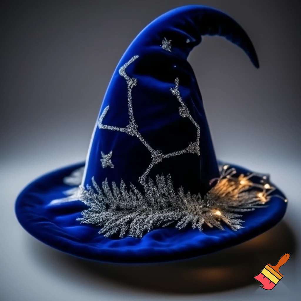 A wizard Christmas hat read the correct colour